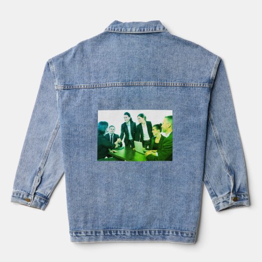 jeans denim jacket (Achterkant)