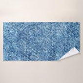 Jeans en bleu acide. Denim arrière - plan, texture (Serviette de bain)