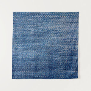 Jeans fabric denim structuur blauw wandkleed