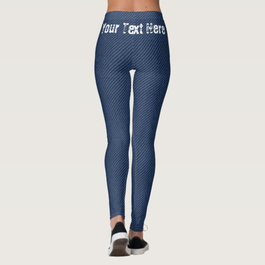 Jeans Faux Leggings avec votre texte (Dos)