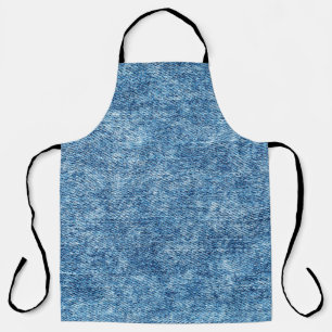 Jeans in zure was blauw. Denim-achtergrond, textuu Schort