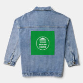 Jeans jas - gepersonaliseerd - Afbeelding / tekst Denim Jacket (Achterkant)