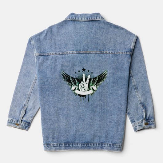 Jeans jas (Jean Jacket), jeans Denim Jacket (Achterkant)