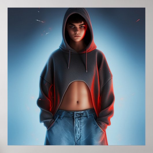 Jeans mode affiche (Devant)