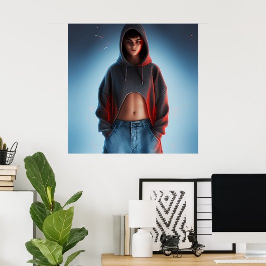 Jeans mode affiche (Bureau à domicile)