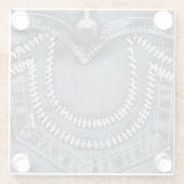 Jeans Pocket Glazen Onderzetter (Achterkant)