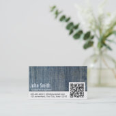 Jeans QR Code Validation Engineer Visitekaartje (Staand voorkant)