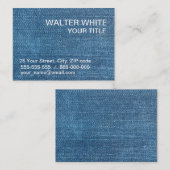 Jeans textuur visitekaartje (Voorkant / Achterkant)