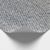 Jeans weefsel cadeaupapier (Hoek)