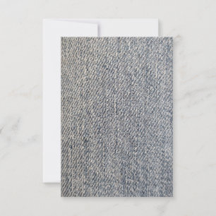 Jeans weefsel RSVP kaartje