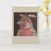 Jeb het wenskaart van de huisvink kaart (Gele Bloem)