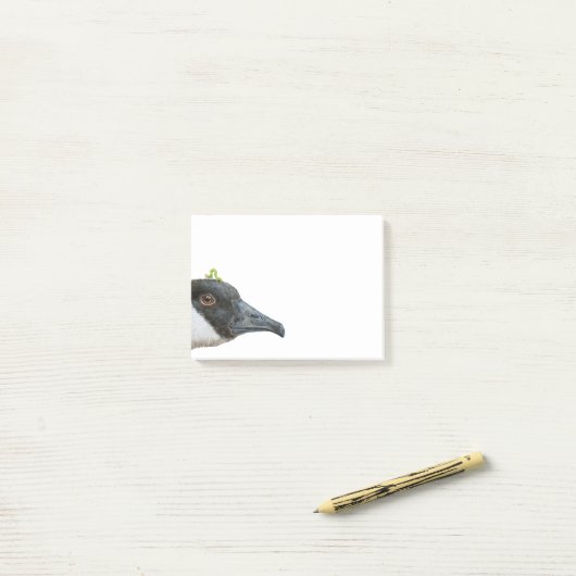 Jeb les notes de post-it d'oie du Canada (Sur un bureau)