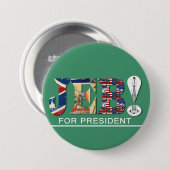 JEB! RONDE BUTTON 7,6 CM (Voorkant /achterkant)