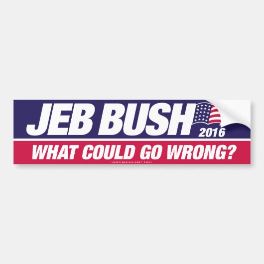 Jeb Struik 2016 Bumpersticker (Voorkant)