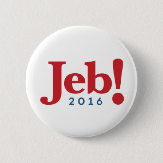 Jeb Struik 2016 Campagne Button - 2,25-inch ronde (Voorkant)