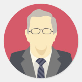 Jeb Struik 2016 presidentskandidaat Ronde Sticker