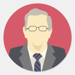 Jeb Struik 2016 presidentskandidaat Ronde Sticker