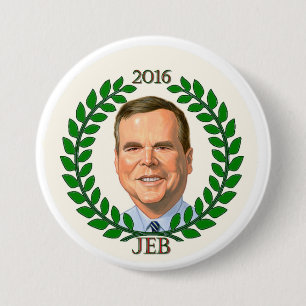 Jeb Struik 2016 voor President Ronde Button 7,6 Cm
