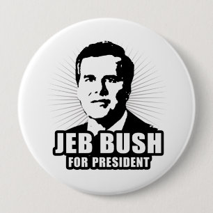 Jeb Struik voor President Ronde Button 4,0 Cm