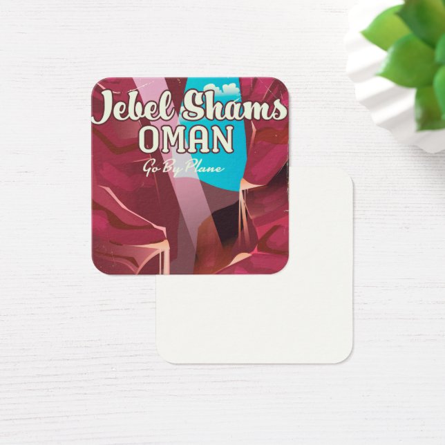 Jebel Shams, affiche de voyage d'Oman vintage. (Bureau)