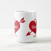 J'écris des histoires de coeur Mug (Centre)