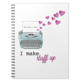 J'ÉCRIS DES STUFF Carnet Spiral pour les écrivains (Devant)