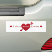J'écris Dreamy Stories Bumper Sticker (En voiture)