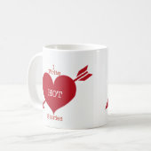 J'Écris Hot Stories Café Mug (Devant gauche)