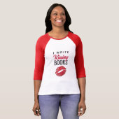 J'ÉCRIS T T-shirt Kissing Books (Devant entier)