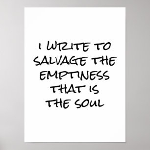 J'écris une affiche