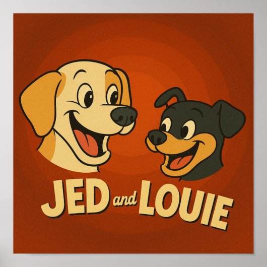 "Jed & Louie" Poster (Voorkant)