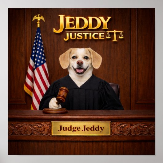 "Jeddy Rechtvaardigheid" Poster (Voorkant)