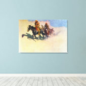 Jedediah Smith maakt zijn weg door de woestijn Canvas Afdruk (Insitu (Houten vloer))