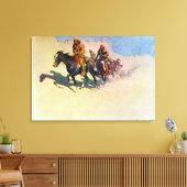 Jedediah Smith maakt zijn weg door de woestijn Canvas Afdruk (Insitu (Woonkamer))