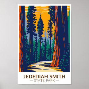 Jedediah Smith Redwood State Park California Poster