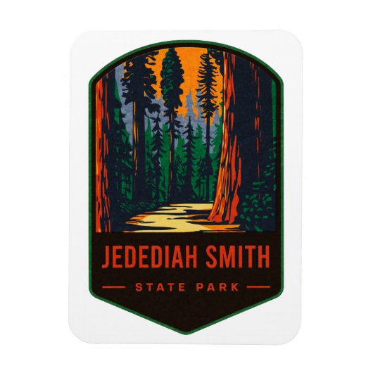 Jedediah Smith State Park Magneet (Verticaal)