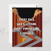 „Jeder Absturz war eine Lehre“, Marble Madness Briefkaart (Voorkant / Achterkant)