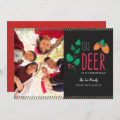 jee kerstfotografie schattig feestdagenkaart (Voorkant / Achterkant)