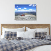 Jeep berg avontuur canvas afdruk (Insitu (Slaapkamer))