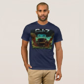 Jeep CJ7 Hitting the Mud Scene T-shirt (Voorkant volledig)