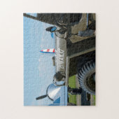 Jeep en vliegtuig legpuzzel (Verticaal)