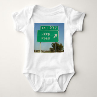 Jeep Road Sign Baby Creeper Romper
