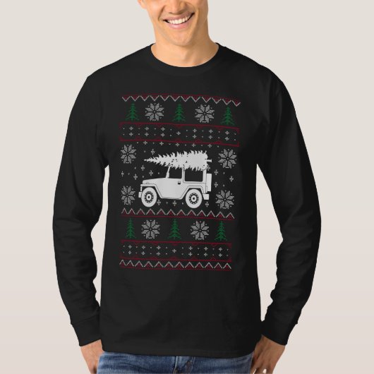 JEEP-UGLY CHRISTMAS SWAETER T-SHIRT (Voorkant)