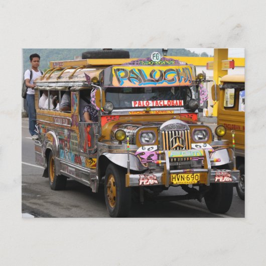 Jeepney Briefkaart (Voorkant)