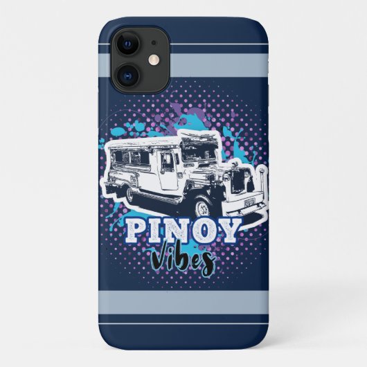 Jeepney Pinoy Vibes Blue Roze Case-Mate iPhone Case (Achterkant)