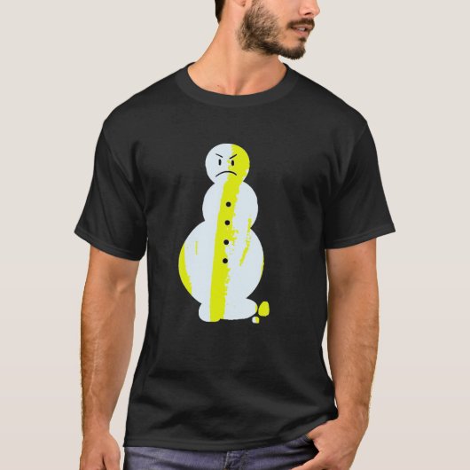 Jeezy Sneeuwman Grappig Angry Sneeuwman Jeezy Snee T-shirt (Voorkant)