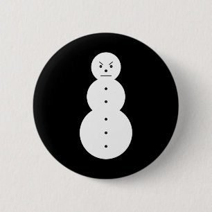 Jeezy Sneeuwman - Hiphop Boze Sneeuwman Jeezy Kers Ronde Button 5,7 Cm