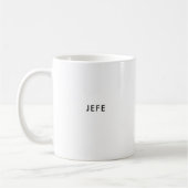 Jefe | baas | Aangepaste Spaanse koffie Mok (Links)