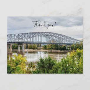 Jeff City Bridge Dank je Postkaart