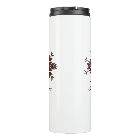 Jeff en Deedee reisnug Thermal Tumbler Thermosbeker (Achterkant)